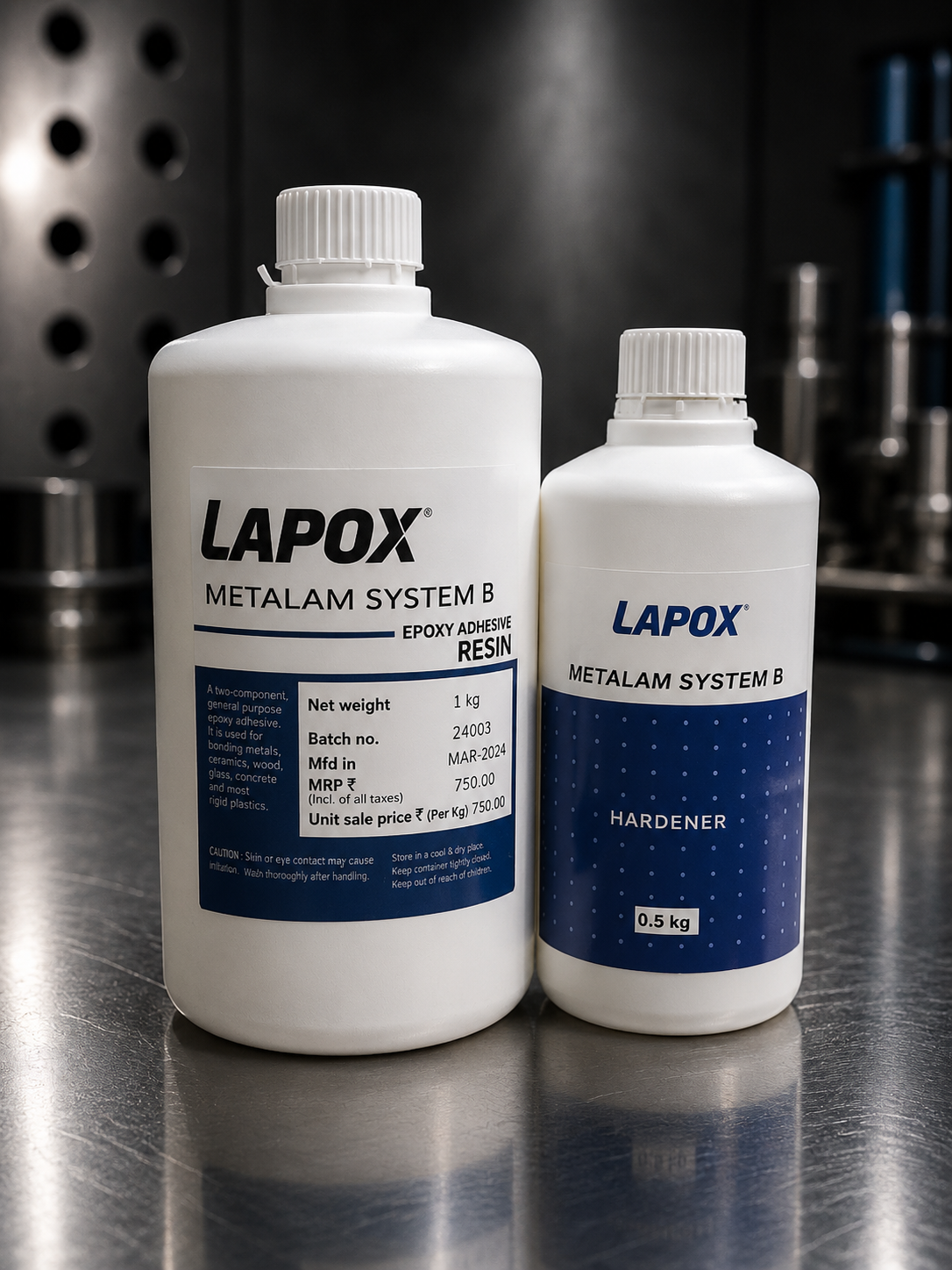 LAPOX Metalam System B Epoxy Adhesive Set